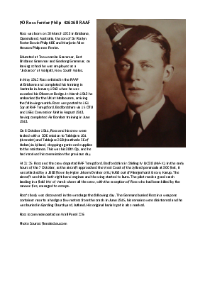 A preview of a PDF biography for Philp, Ross Ferrier